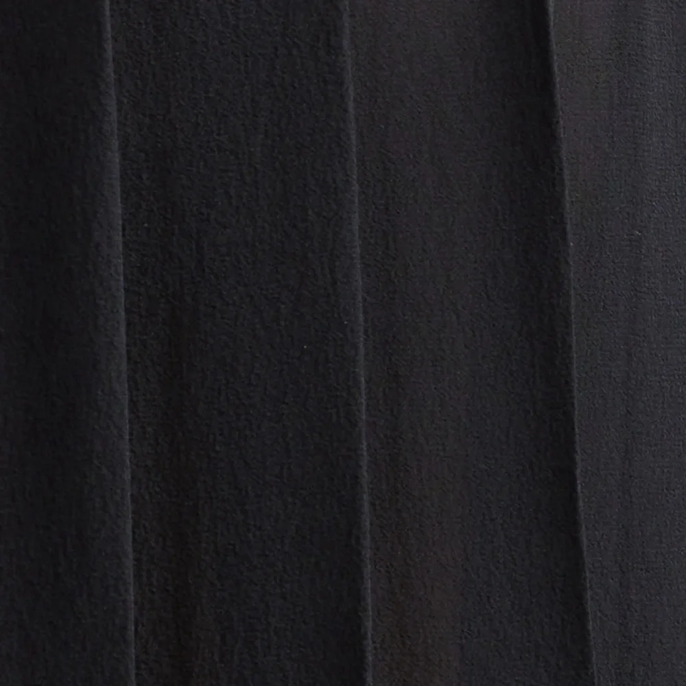 New Authentic Versace Pleated Silk Georgette Skirt in Black